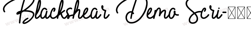 Blackshear Demo Scri字体转换